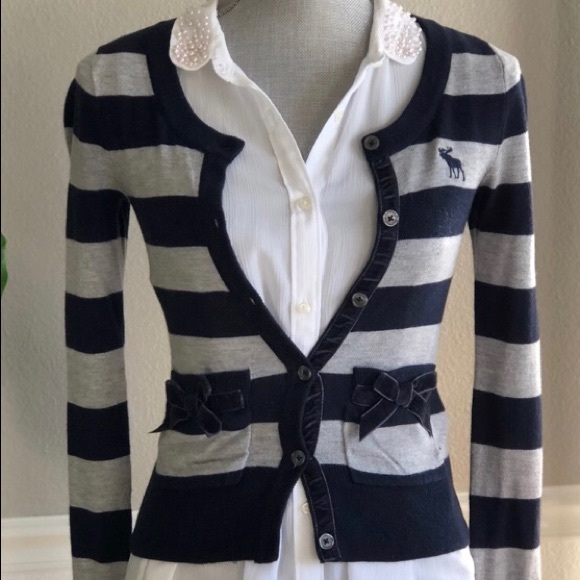 Abercrombie Fitch Striped Cardigan 